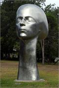 silver face statue 2